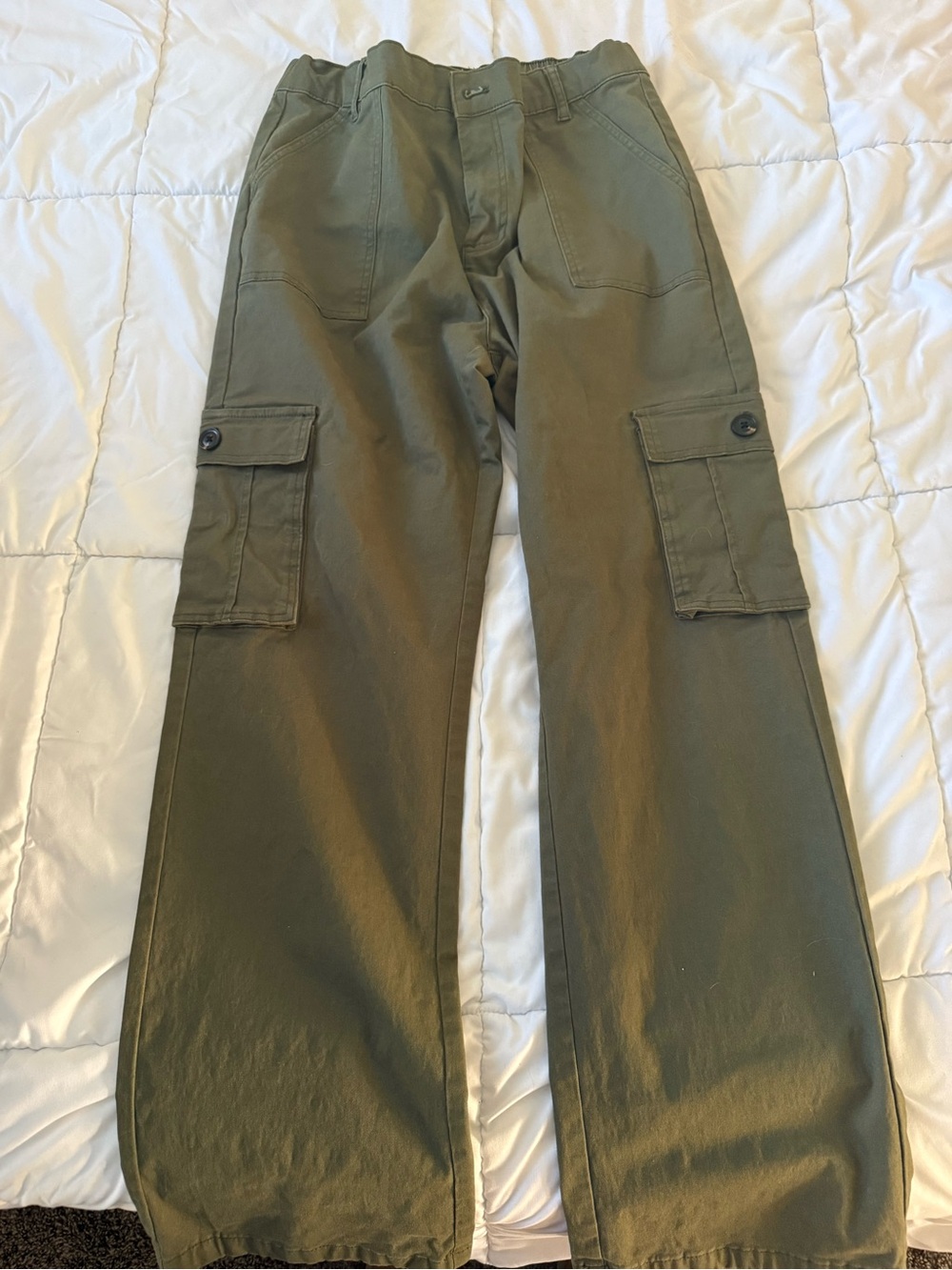 Women’s Olive Cargo Pants - Unbranded - size XL